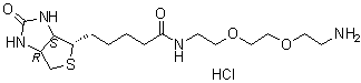 (3AS,4S,6AR)-N-[2-[2-(2-氨基乙氧基)乙氧基]乙基]六氫-2-氧代-1H-噻吩并[3,4-D]咪唑-4-戊酰胺單鹽酸鹽結(jié)構(gòu)式_862373-14-6結(jié)構(gòu)式