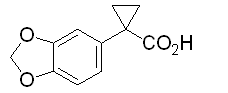 1-(1,3-Benzodioxol-5-yl)cyclopropanecarboxylic acid Structure,862574-89-8Structure