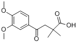 4-(3,4-Dimethoxyphenyl)-2,2-dimethyl-4-oxobutyric acid Structure,862578-42-5Structure