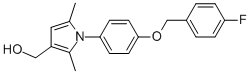 1-[4-[(4-Fluorophenyl)methoxy]phenyl]-2,5-dimethyl-1h-pyrrole-3-methanol Structure,862660-86-4Structure