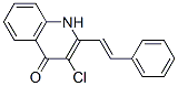 4(1H)-quinolinone,3-chloro-2-(2-phenylethenyl)- Structure,862851-46-5Structure