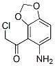 Ethanone,1-(5-amino-1,3-benzodioxol-4-yl)-2-chloro- Structure,863217-09-8Structure