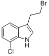 1H-indole,3-(2-bromoethyl)-7-chloro- Structure,863289-25-2Structure