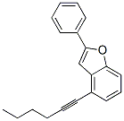 4-Hex-1-ynyl-2-phenylbenzofuran Structure,863871-01-6Structure