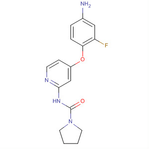 4-(4-Amino-2-fluorophenoxy)-2-[(pyrrolidin-1-yl)carbonylamino]pyridine Structure,864244-69-9Structure