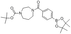 4-[4-(4,4,5,5-Tetramethyl-[1,3,2]dioxaborolan-2-yl)-benzoyl]-[1,4]diazepane-1-carboxylic acid tert-butyl ester Structure,864754-14-3Structure