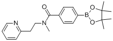 N-methyl-n-(2-pyridin-2-yl-ethyl)-4-(4,4,5,5-tetramethyl-[1,3,2]dioxaborolan-2-yl)-benzamide Structure,864759-42-2Structure