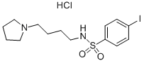 4-碘-n-(4-吡咯烷-1-丁基)苯磺酰胺鹽酸鹽結構式_864759-51-3結構式