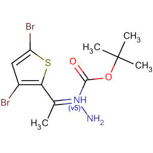 Tert-butyl 2-(1-(3,5-dibromothiophen-2-yl)ethylidene)hydrazinecarboxylate Structure,864774-20-9Structure