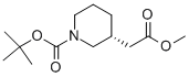 (3R)-1-[(1,1-dimethylethoxy)carbonyl]-3-Piperidineacetic acid methyl ester Structure,865157-02-4Structure