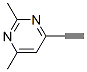 Pyrimidine, 4-ethynyl-2,6-dimethyl- (9ci) Structure,86521-00-8Structure