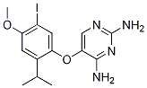 5-(5-碘-2-異丙基-4-甲氧基苯氧基)嘧啶-2,4-二胺結(jié)構(gòu)式_865305-30-2結(jié)構(gòu)式