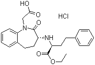 [s-(r*,s*)]-3-[[1-(乙氧基羰基)-3-苯基丙基]氨基]-2,3,4,5-四氫-2-氧代-1H-1-苯氮雜卓-1-乙酸鹽酸鹽結(jié)構(gòu)式_86541-77-7結(jié)構(gòu)式