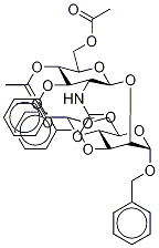 2-O-(2-乙酰氨基-2-脫氧-3,4,6-三-O-乙?；?beta-D-吡喃葡萄糖基)-3-O-芐基-4,6-O-亞芐基-alpha-D-甘露糖結(jié)構(gòu)式_865488-84-2結(jié)構(gòu)式