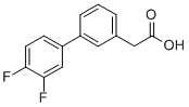 3-Biphenyl-3,4-difluoro-aceticacid Structure,866108-76-1Structure