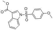 Methyl 1-[(4-methoxyphenyl)sulfonyl]-1h-indole-3-carboxylate Structure,866145-32-6Structure