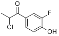 1-Propanone, 2-chloro-1-(3-fluoro-4-hydroxyphenyl)-(9ci) Structure,86615-79-4Structure