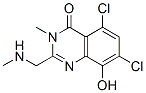 4(3H)-quinazolinone,5,7-dichloro-8-hydroxy-3-methyl-2-[(methylamino)methyl]- Structure,866318-15-2Structure