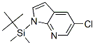 5-氯-1-[(1,1-二甲基乙基)二甲基硅酯]-1H-吡咯并[2,3-b]吡啶結(jié)構(gòu)式_866546-08-9結(jié)構(gòu)式