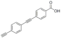 4-((4-乙炔苯基)乙炔)苯甲酸結(jié)構(gòu)式_866825-55-0結(jié)構(gòu)式