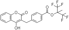 1,1,1,3,3,3-六氟-2-甲基丙烷-2-基 4-[(4-羥基-2-氧代-2H-苯并吡喃-3-YL)甲基]苯甲酸酯結(jié)構(gòu)式_867257-26-9結(jié)構(gòu)式