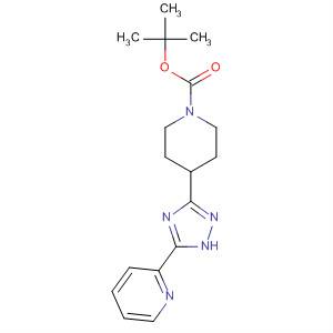 Tert-butyl 4-(5-(pyridin-2-yl)-4h-1,2,4-triazol-3-yl)piperidine-1-carboxylate Structure,868280-57-3Structure