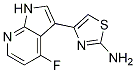 2-Thiazolamine, 4-(4-fluoro-1h-pyrrolo[2,3-b]pyridin-3-yl)- Structure,868387-34-2Structure