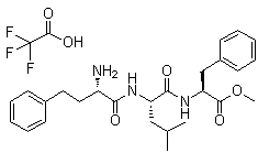 (ALPHAS)-ALPHA-氨基苯丁酰基-L-亮氨?；?L-苯丙氨酸甲酯單(三氟乙酸鹽)結構式_868539-99-5結構式