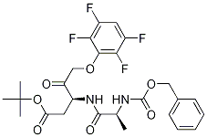 Pentanoic acid, 4-oxo-3-[[(2s)-1-oxo-2-[[(phenylmethoxy)carbonyl]amino]propyl]amino]-5-(2,3,5,6-tetrafluorophenoxy)-, 1,1-dimethylethyl ester, (3s)- Structure,868565-57-5Structure