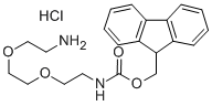 1-(9-芴烯甲基氧基羰基-氨基)-3,6-二噁-8-辛胺鹽酸鹽結(jié)構(gòu)式_868599-73-9結(jié)構(gòu)式