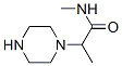 1-Piperazineacetamide,n,-alpha--dimethyl-(9ci) Structure,86906-74-3Structure