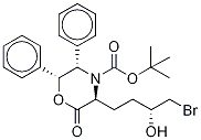 (3S,5s,6r)-3-[(3r)-4-bromo-3-hydroxybutyl]-2-oxo-5,6-diphenyl-4-morpholinecarboxylic acid tert-butyl ester Structure,869111-53-5Structure