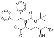 (3S,5s,6r)-3-[(3s)-4-bromo-3-hydroxybutyl]-2-oxo-5,6-diphenyl-4-morpholinecarboxylic acid tert-butyl ester Structure,869111-54-6Structure