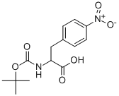 2-Tert-butoxycarbonylamino-3-(4-nitro-phenyl)-propionic acid Structure,86937-80-6Structure