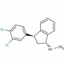 (1R,3s)-rel-3-(3,4-dichlorophenyl)-2,3-dihydro-n-methyl-1h-inden-1-amine hydrochloride Structure,86939-10-8Structure