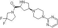 (3,3-Difluoropyrrolidin-1-yl)[(2s,4s)-4-[4-(pyrimidin-2-yl)piperazin-1-yl]pyrrolidin-2-yl]methanone Structure,869490-23-3Structure