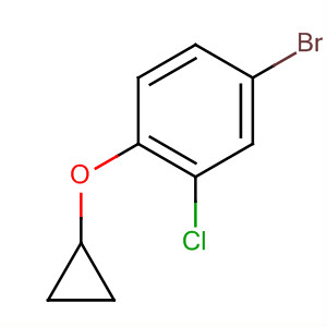 4-Bromo-2-chloro-1-(cyclopropyloxy)benzene Structure,869569-68-6Structure