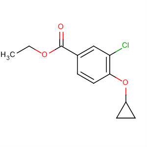 3-氯-4-環(huán)丙氧基苯甲酸乙酯結(jié)構(gòu)式_869569-69-7結(jié)構(gòu)式