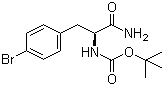 (S)-tert-butyl 1-amino-3-(4-bromophenyl)-1-oxopropan-2-ylcarbamate Structure,869569-99-3Structure