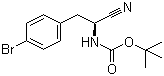 (S)-2-(4-溴苯基)-1-氰基乙基氨基甲酸叔丁酯結(jié)構(gòu)式_869570-00-3結(jié)構(gòu)式