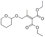 [1-Methyl-2-[(tetrahydro-2h-pyran-2-yl)oxy]ethylidene]-propanedioic acid diethyl ester Structure,86958-53-4Structure