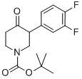 1-Boc-3-(3’,4’-difluoro-phenyl)-piperidin-4-one Structure,869720-05-8Structure