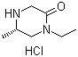 (S)-1-乙基-5-甲基哌嗪-2-酮結(jié)構(gòu)式_869901-73-5結(jié)構(gòu)式