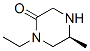 2-Piperazinone, 1-ethyl-5-methyl-, (5S)- Structure,869901-78-0Structure