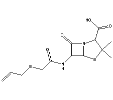 Almecillin Structure,87-09-2Structure