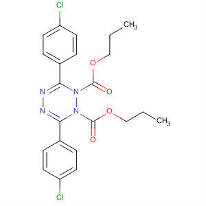 Dipropyl 3,6-bis(4-chlorophenyl)-1,2,4,5-tetrazine-1,2-dicarboxylate Structure,870002-07-6Structure