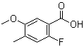 2-Fluoro-5-methoxy-4-methylbenzoic acid Structure,870221-15-1Structure