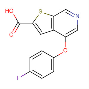 4-(4-碘-苯氧基)-噻吩并[2,3-c]吡啶-2-羧酸結(jié)構(gòu)式_870234-99-4結(jié)構(gòu)式