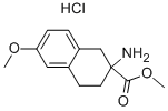 2-Amino-6-methoxy-1,2,3,4-tetrahydro-naphthalene-2-carboxylic acid methyl ester hydrochloride Structure,87063-11-4Structure