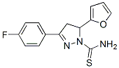 3-(4-氟苯基)-5-(2-呋喃)-4,5-二氫-1H-吡唑-1-硫代羧酰胺結構式_870680-36-7結構式